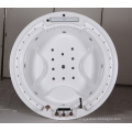 Unique Three Seat Round Free Massage SPA Bathtub with Video